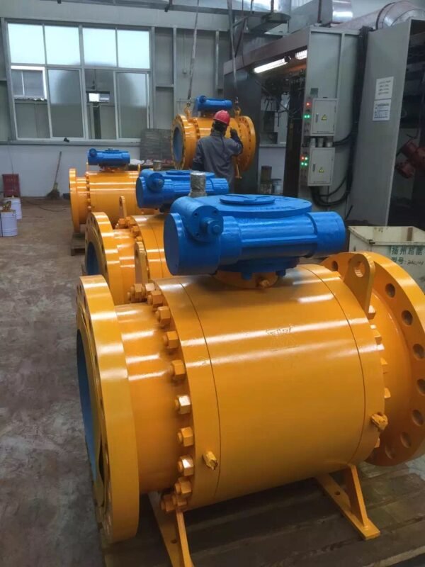 Q41H hard-seal ball valve, WCB valve body, PN16 flange connection.