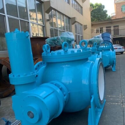 API607 Worm gear eccentric ball valve, top-mounted eccentric ball valve