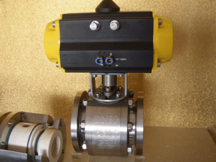 Robinet à bille pneumatique en céramique Q641TC