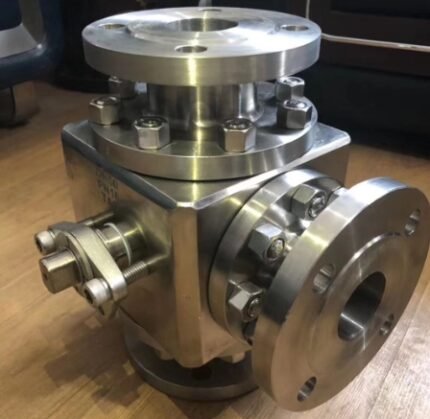 Electric cryogenic three-way ball valve