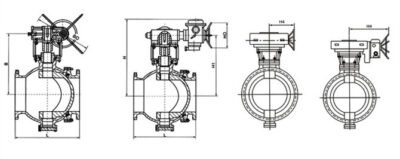 Eccentric hemispherical valve structure diagram