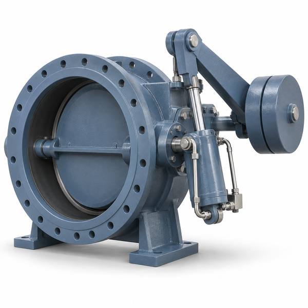 15385-hydraulic-counterweight-butterfly-check-valve Hydraulic Counterweight Butterfly Check Valve