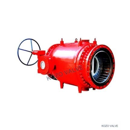 QDYQ340H worm gear piston flow and pressure regulating valve - original KOZO catalog photo with KOZO VALVE watermark